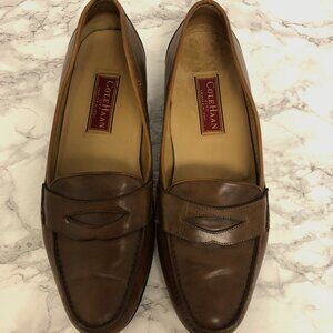 Cole Haan City Loafers Mens 11.5 Brown Leather Penny Moc Vintage Shoes